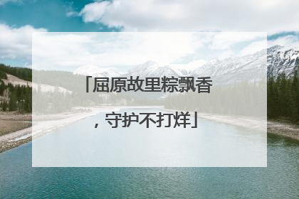 屈原故里粽飘香，守护不打烊