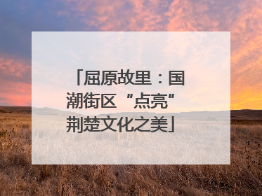 屈原故里：国潮街区“点亮”荆楚文化之美