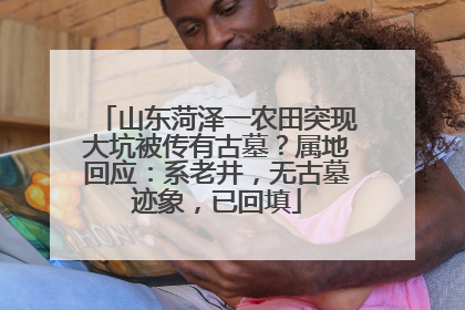 山东菏泽一农田突现大坑被传有古墓？属地回应：系老井，无古墓迹象，已回填