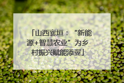 山西襄垣：“新能源+智慧农业”为乡村振兴赋能添翼
