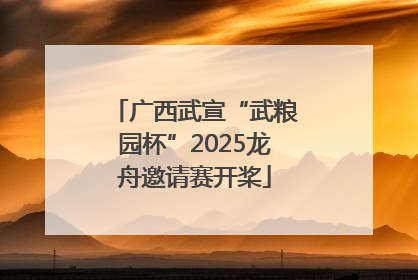 广西武宣“武粮园杯”2025龙舟邀请赛开桨