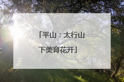 平山：太行山下美育花开