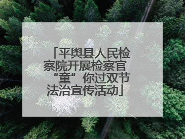 平舆县人民检察院开展检察官“童”你过双节法治宣传活动