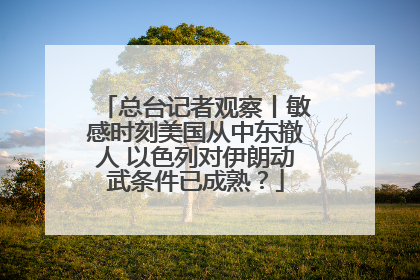 总台记者观察丨敏感时刻美国从中东撤人 以色列对伊朗动武条件已成熟？
