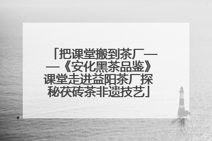 把课堂搬到茶厂——《安化黑茶品鉴》课堂走进益阳茶厂探秘茯砖茶非遗技艺