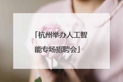 杭州举办人工智能专场招聘会