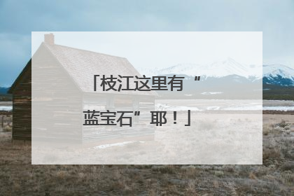 枝江这里有“蓝宝石”耶！