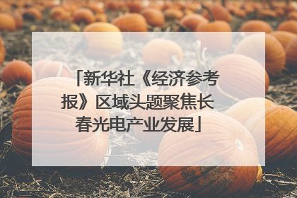 新华社《经济参考报》区域头题聚焦长春光电产业发展