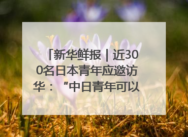 新华鲜报｜近300名日本青年应邀访华：“中日青年可以创造更好的未来”