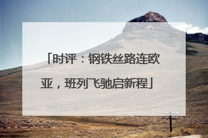 时评：钢铁丝路连欧亚，班列飞驰启新程