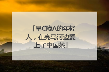 早C晚A的年轻人，在亮马河边爱上了中国茶