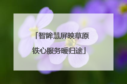 智眸慧屏映草原 铁心服务暖归途