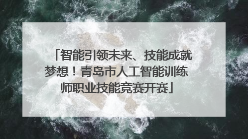 智能引领未来、技能成就梦想！青岛市人工智能训练师职业技能竞赛开赛