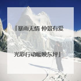 暴雨无情 仲景有爱 光彩行动暖映东坪