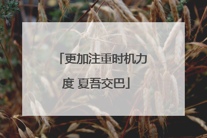 更加注重时机力度 夏吾交巴