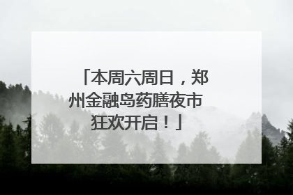 本周六周日，郑州金融岛药膳夜市狂欢开启！