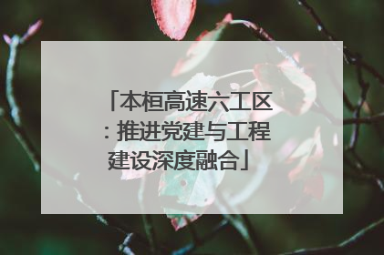 本桓高速六工区：推进党建与工程建设深度融合