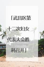 武昌区第十二次妇女代表大会胜利召开