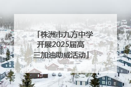 株洲市九方中学开展2025届高三加油助威活动
