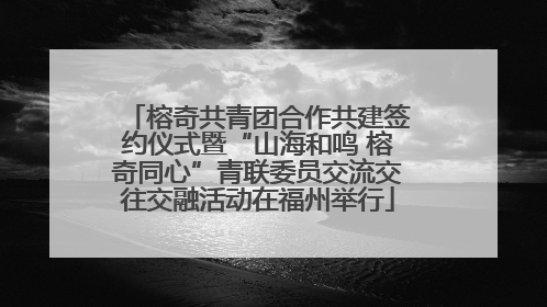 榕奇共青团合作共建签约仪式暨“山海和鸣 榕奇同心”青联委员交流交往交融活动在福州举行