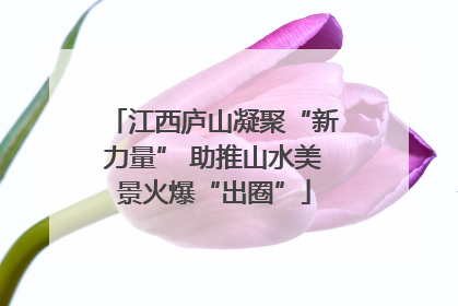 江西庐山凝聚“新力量” 助推山水美景火爆“出圈”