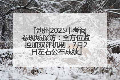 池州2025中考阅卷现场探访：全方位监控加双评机制，7月2日左右公布成绩