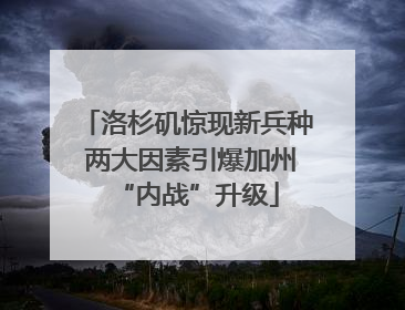 洛杉矶惊现新兵种 两大因素引爆加州“内战”升级