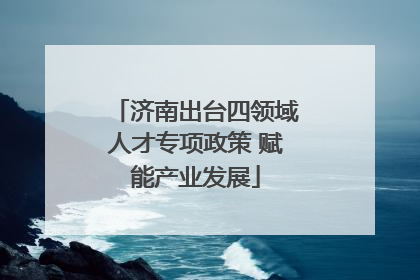 济南出台四领域人才专项政策 赋能产业发展