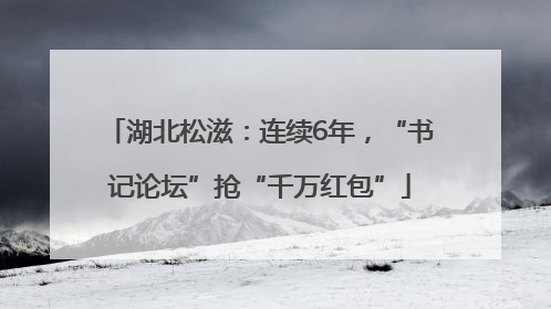 湖北松滋：连续6年，“书记论坛”抢“千万红包”