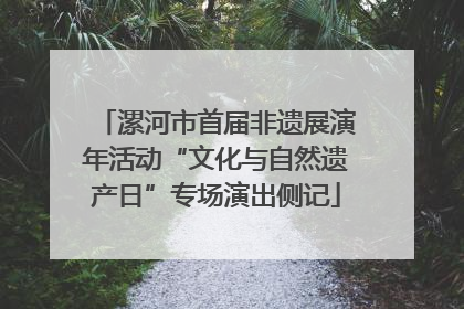 漯河市首届非遗展演年活动“文化与自然遗产日”专场演出侧记
