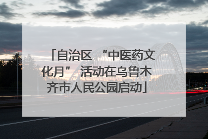自治区 “中医药文化月” 活动在乌鲁木齐市人民公园启动