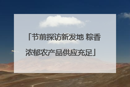 节前探访新发地 粽香浓郁农产品供应充足
