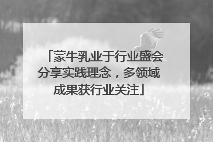 蒙牛乳业于行业盛会分享实践理念，多领域成果获行业关注