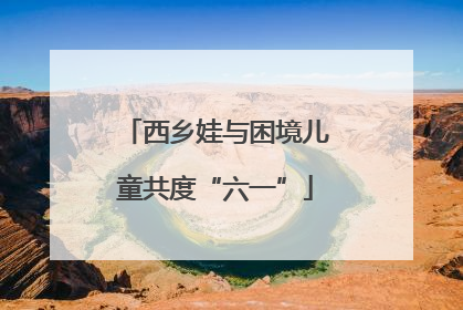 西乡娃与困境儿童共度“六一”