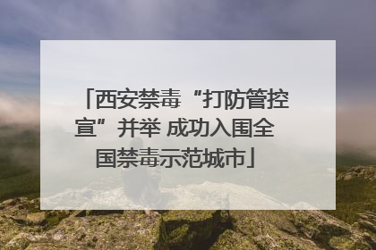 西安禁毒“打防管控宣”并举 成功入围全国禁毒示范城市