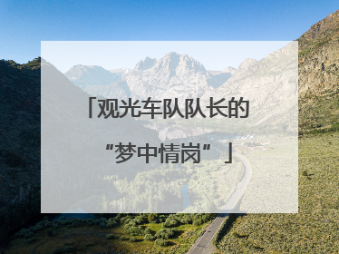 观光车队队长的“梦中情岗”