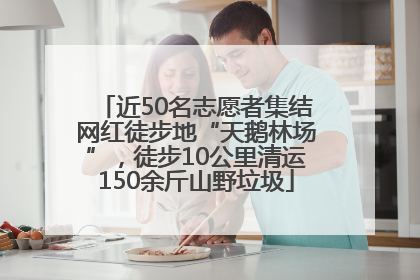 近50名志愿者集结网红徒步地“天鹅林场”，徒步10公里清运150余斤山野垃圾