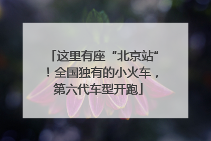 这里有座“北京站”！全国独有的小火车，第六代车型开跑