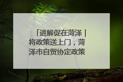 进解促在菏泽｜将政策送上门，菏泽市自贸协定政策专题宣讲会召开