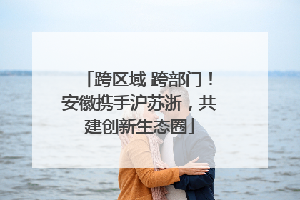 跨区域 跨部门！安徽携手沪苏浙，共建创新生态圈