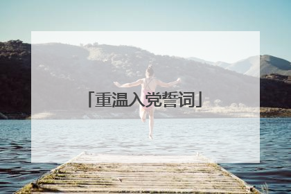 重温入党誓词