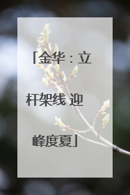 金华：立杆架线 迎峰度夏