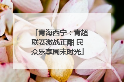 青海西宁：青超联赛激战正酣 民众乐享周末时光