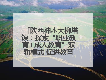 陕西神木大柳塔镇：探索“职业教育+成人教育”双轨模式 促进教育融合发展