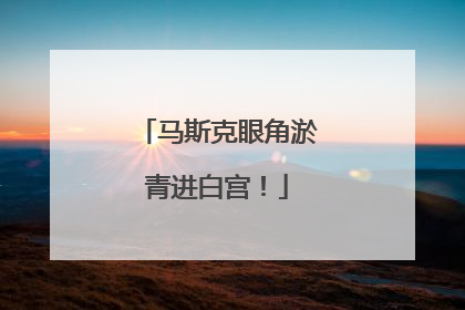 马斯克眼角淤青进白宫！