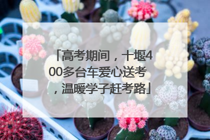 高考期间，十堰400多台车爱心送考，温暖学子赶考路