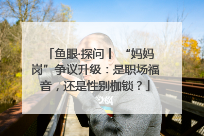 鱼眼·探问丨 “妈妈岗”争议升级：是职场福音，还是性别枷锁？