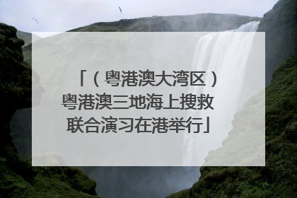 （粤港澳大湾区）粤港澳三地海上搜救联合演习在港举行