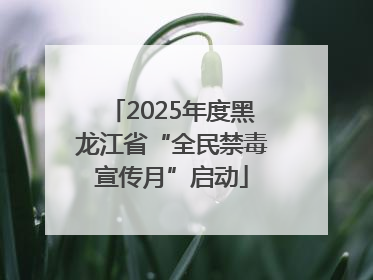 2025年度黑龙江省“全民禁毒宣传月”启动
