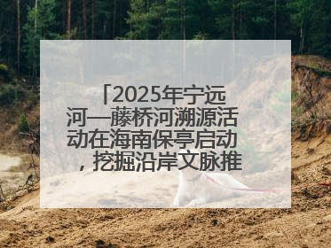 2025年宁远河—藤桥河溯源活动在海南保亭启动，挖掘沿岸文脉推动绿色发展